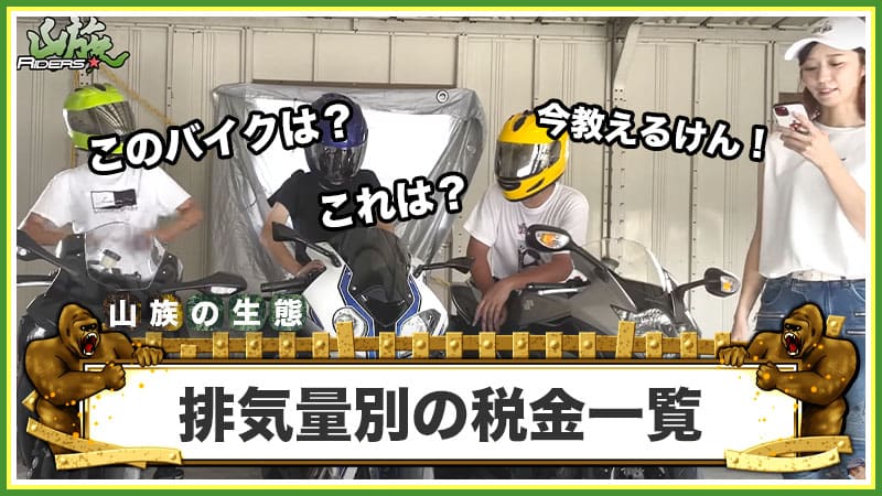 排気量別の税金一覧