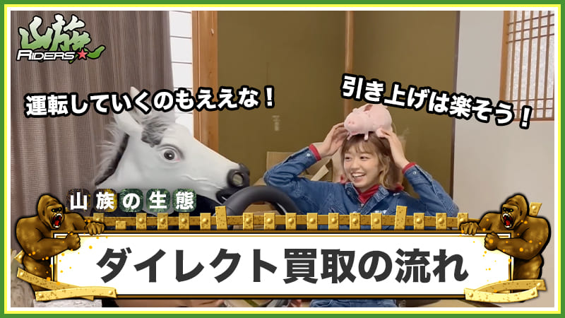 レッドバロンのダイレクト買取の流れ