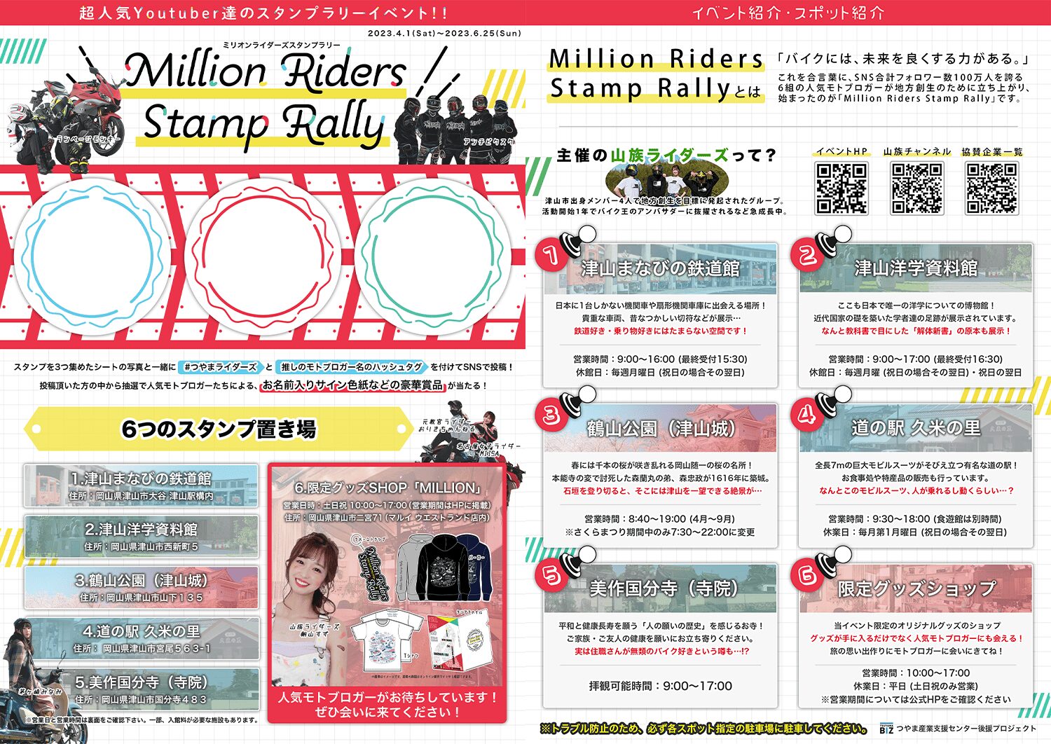 ミリオンライダーイベントスタンプシート