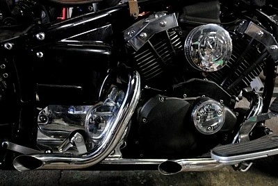 DS400、DSC用ショートドラッグパイプマフラー|部品屋K&W