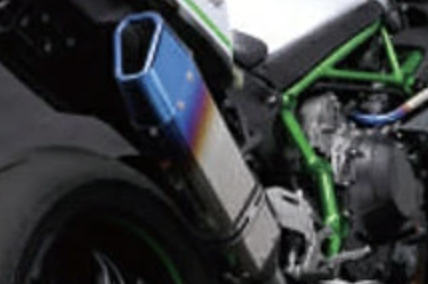 政府認証スリップオンマフラー IKAZUCHI焼チタン｜トリックスター