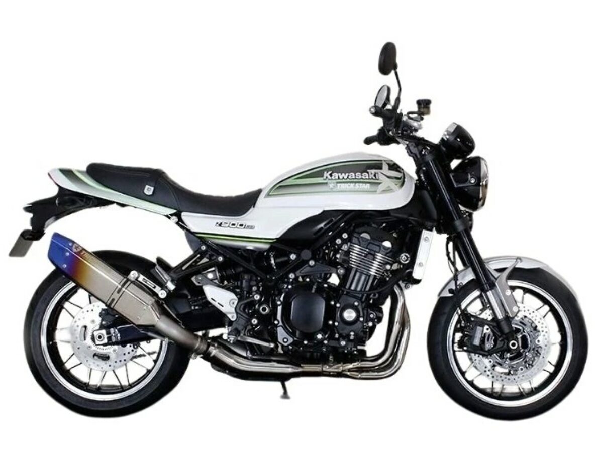 政府認証スリップオンマフラー IKAZUCHI焼チタン｜トリックスター