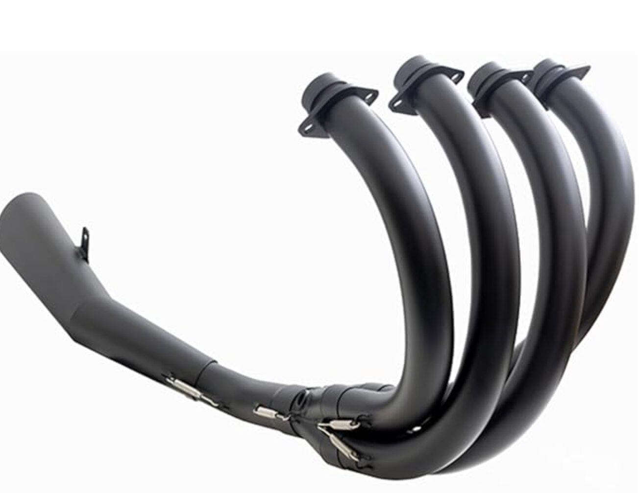 スラッシュメガホンマフラー 黒 ◎JMCA認証：車検対応仕様｜PMC