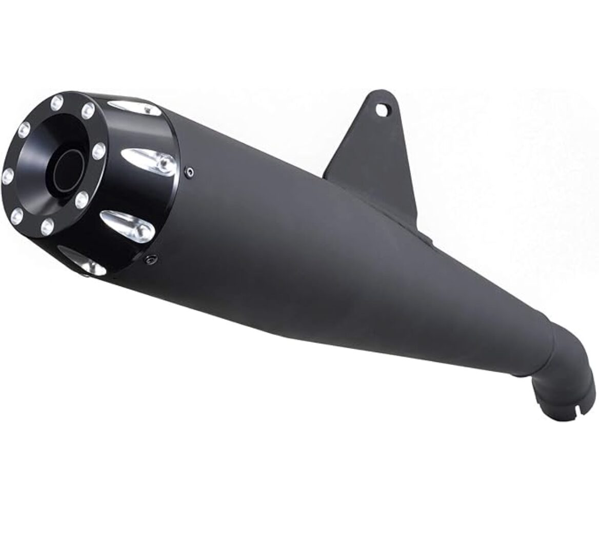 メガホンタイプマフラーブラックエンド|デイトナ